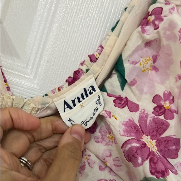 ARULA Floral Sleeveless Dress with Ruffle Detail - Picture 2 of 2